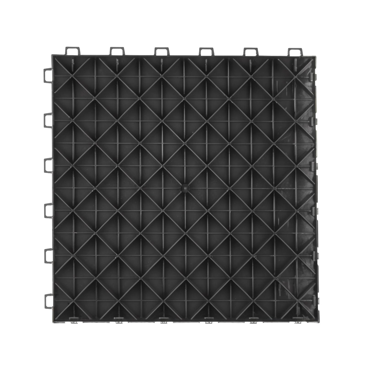 Garage Floor Tiles 12 x 12 x 0.53 inch (50 Pack Tile / Black)