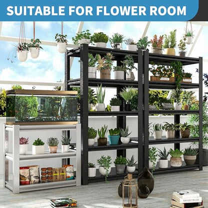 Metal Storage Shelving (White / 3 Tier - (18"D x 34"W x 31.5"H))