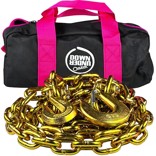 Heavy Duty 3 8”x 10ft Grade 70 Recovery Log Chain (10 ft of 3/8")