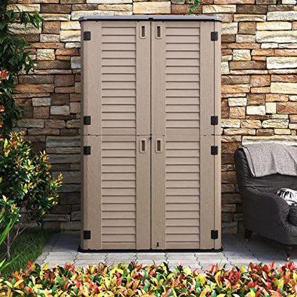 Storage Shed Weather Resistance (coffee / Tall Shed-53 cu ft)