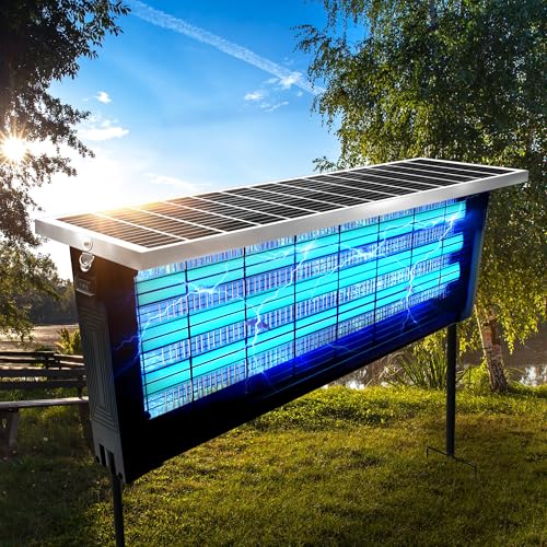 Large Solar Bug Zapper for Outdoor (18W for 4000 sq.ft)