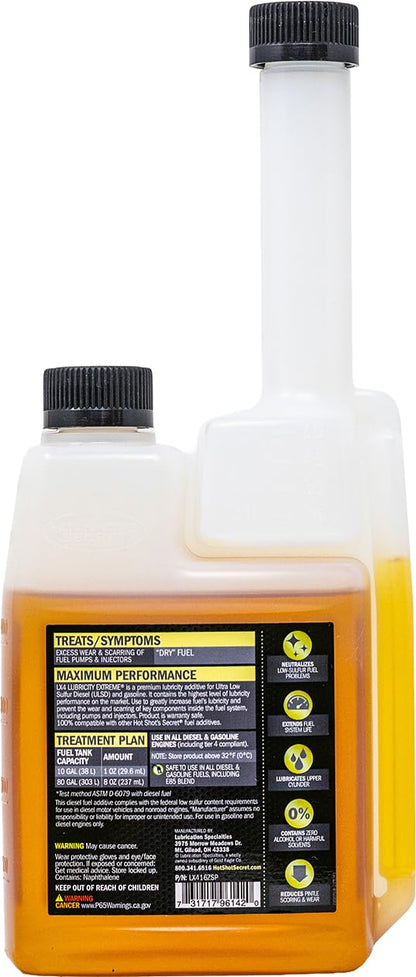 Hot Shot’s Secret LX4 Lubricity Extreme Fuel Additive (16 Fl. Oz.)