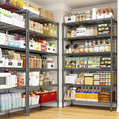 71" H 6 Tier Heavy Duty Wire Shelving (6 Tier-14"D x 29"W x 71"H)