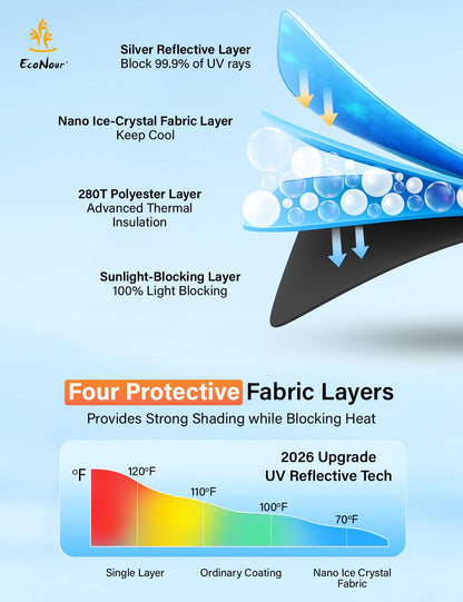 Windshield Sunshade Compatible for Chevrolet Volt 2016