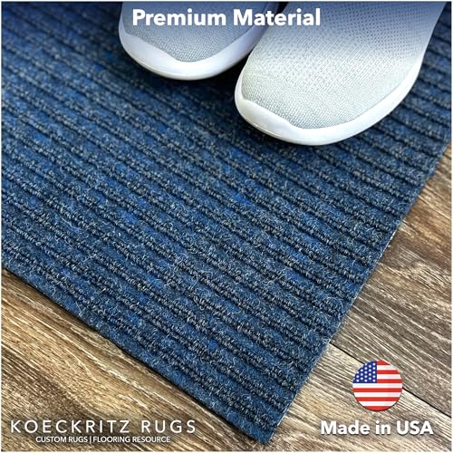 Heavy Duty Durable All Weather Indoor (5' x 19' (Rectangular) / Blue)