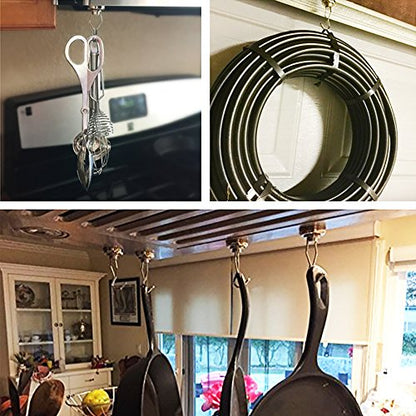 Magnetic Hooks (Silver / 6Pack 80Lbs+)