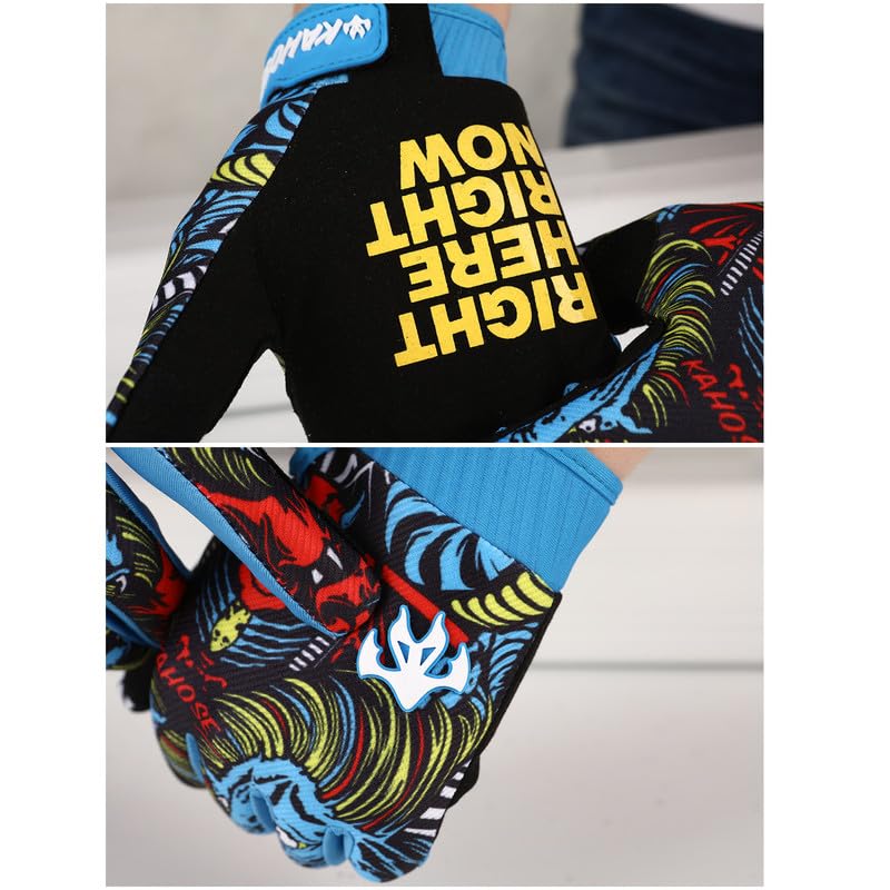 Dirt Bike Motorcycle Gloves for Men Women Finger Touchscreen Motorbike Gloves for BMX ATV MTB Riding (Large / G07)