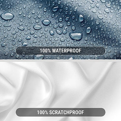 Car Cover Waterproof All Weather for 1990 (59. Lumina Coupe 1990-1994 / Gray / Black (Stripe))