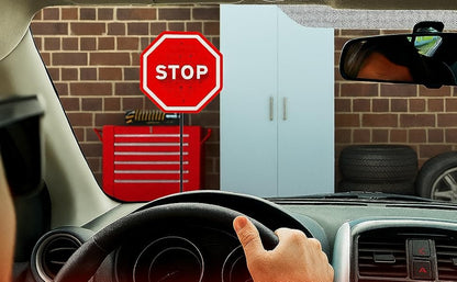 Flashing LED Light Parking Stop Sign For Garage