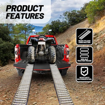 72" x 9" Steel Truck Ramps (Steel Loading Ramp+1000LBS+72"x9")
