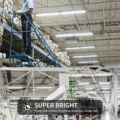 4 Pack 4FT LED Shop Light Fixture (Ceiling-4PCS 4FT 5000k)