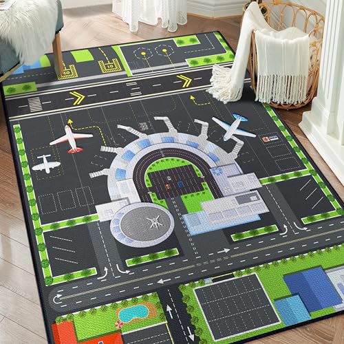 Play Rug for Playroom (2'x 3' / Airport01)