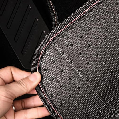 Waterproof Universal Fit Car Floor Mats (Light pink)