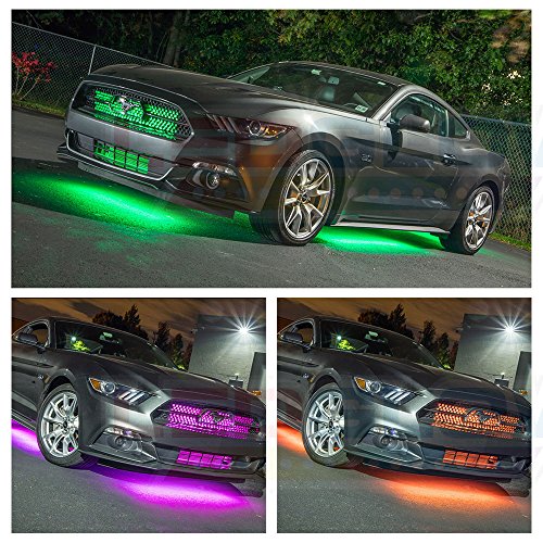 4pc Million Color Wireless LED Car Underglow Lighting Kit