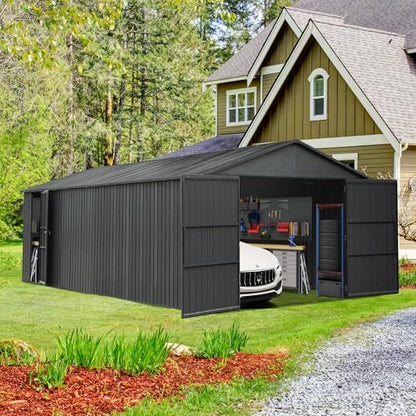 Domi 12'x15' Metal Garage Shed (12x15FT)