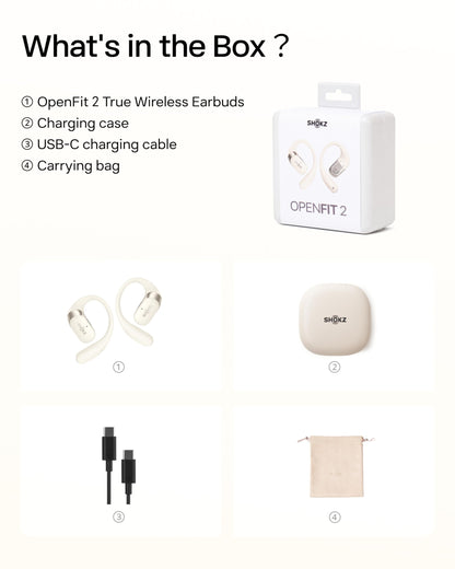 OpenFit 2 Open (Charging：USB-C / Beige)