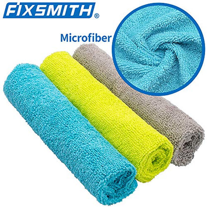 Microfiber Cleaning Cloth (8pk / 3 Colors Assorted)