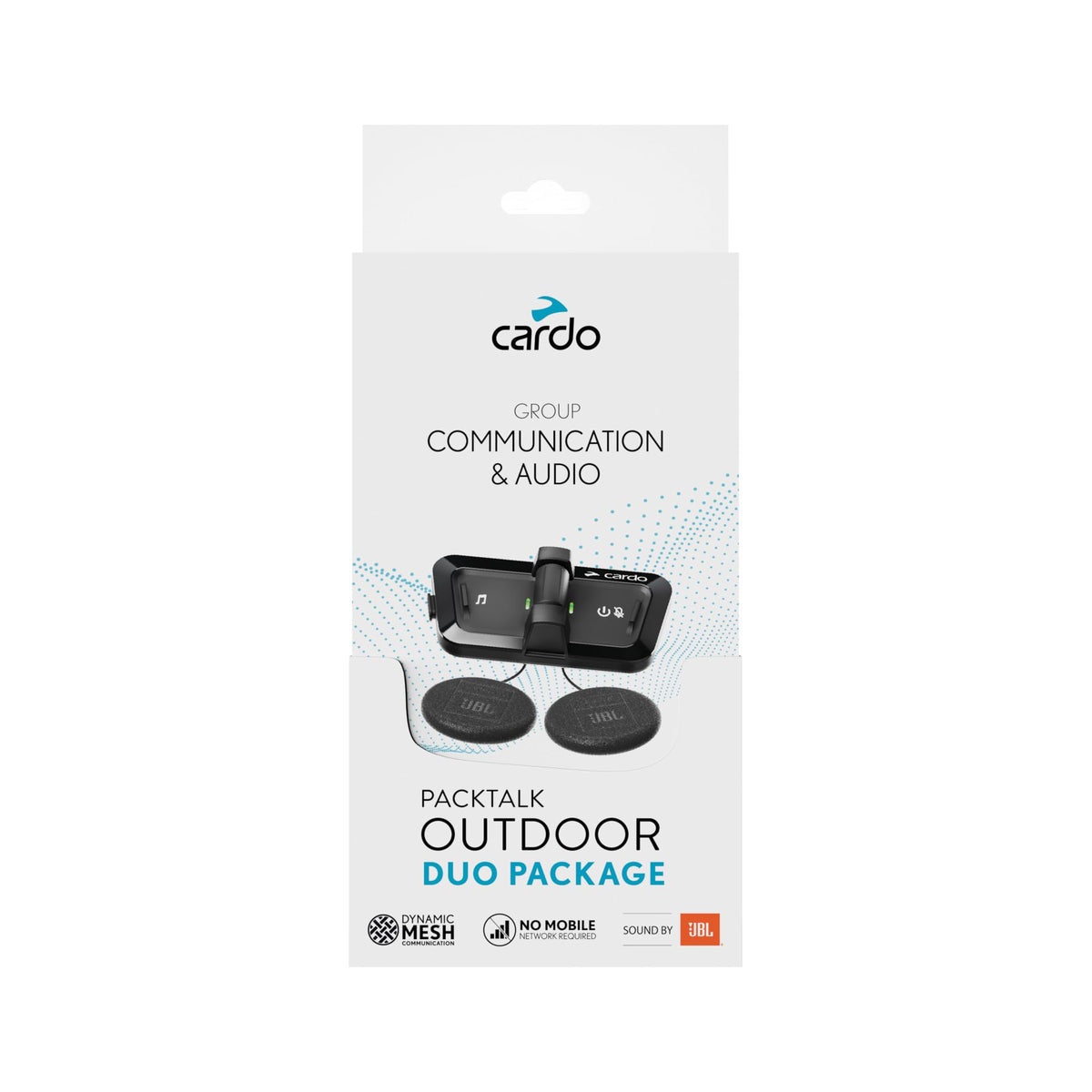 Packtalk Outdoor Helmet Communication System for Skiing (Outdoor Black / Dual Pack)