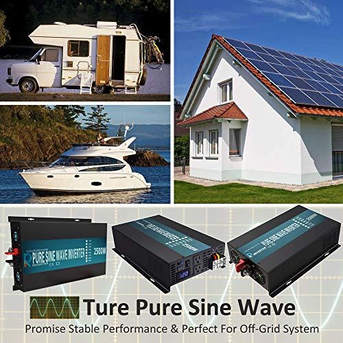 2500 watt 12V Pure Sine Wave Inverter (2500W/12V)