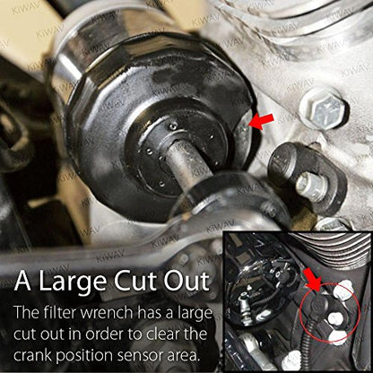 Oil Filter Cap Wrench Tool compatible for 1984 (76mm 14 Flutes)