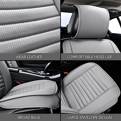 2pc Car Seat Covers (Gray / 2x Front Seat Covers)