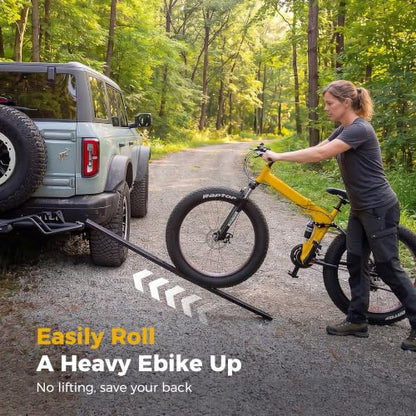 Ebike Rack with Ramp for Tow Hitch (2 E-bike Rack with Ramp)