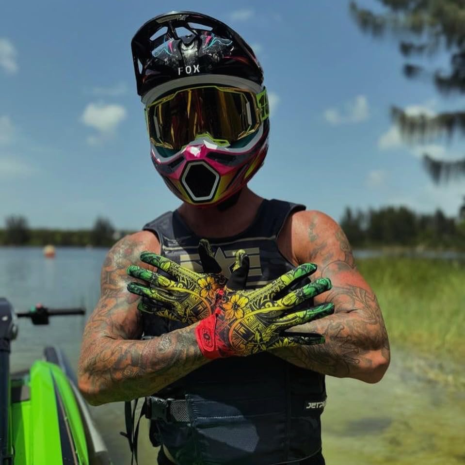 Rasta Trail Dirt Bike Gloves (Medium)
