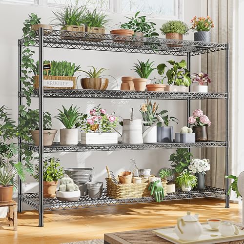 4 Tier 2560LBS Heavy Duty Shelving (55.5"H x 55.5"W x 18"D)