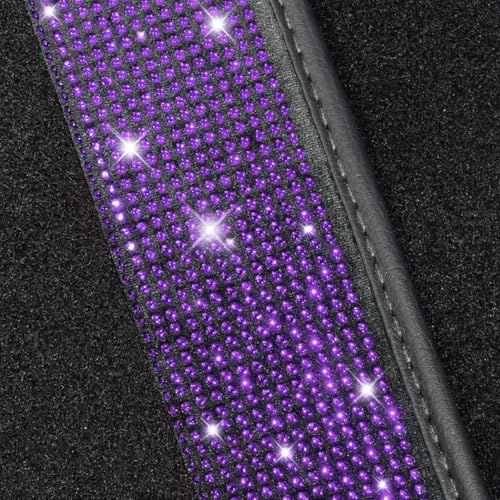 Purple Violet Bling Car Floor Mats Full Set (Purple Violet Diamond / Car Floor Mats (4 Pieces))