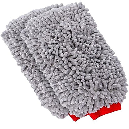 Premium Chenille Car Wash Mitt (2 Pack)