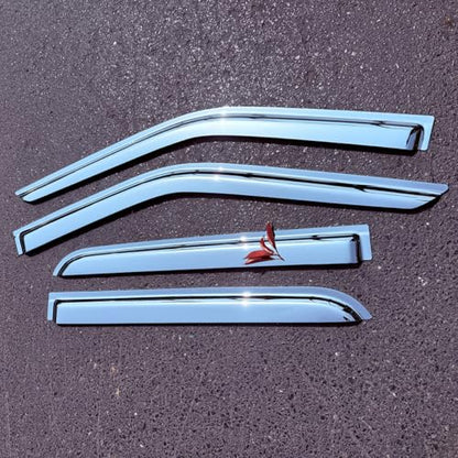 Extra Durable Outside Chrome Window Visor for 2013 (2013-2019 Ford Escape(Chrome))