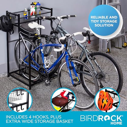 Bike Rack Garage Storage Floor Stand (2 Bike Rack)