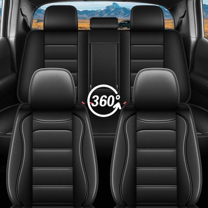 Custom Fit for Ford Ranger Seat Covers 2026 2025 (5 Seats #017 Black)