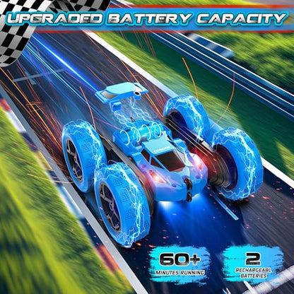 Remote Control Car RC Stunt Car for Kids (Blue)