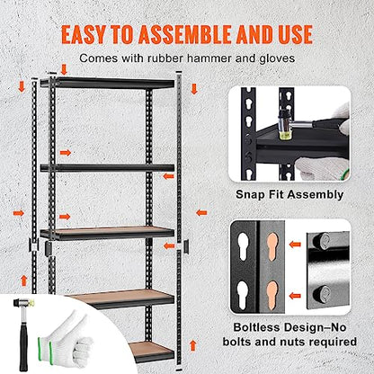 Storage Shelves 5 (36" L x 18" W x 72" H)