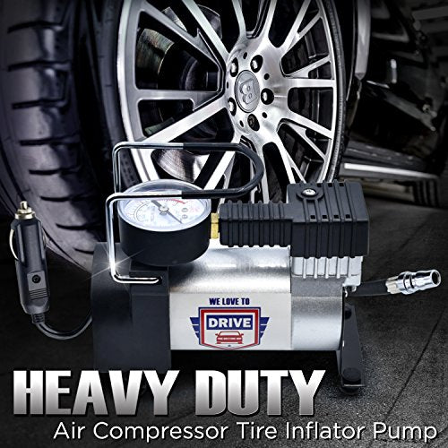 Tire Inflator Portable Air Compressor (Yellow)