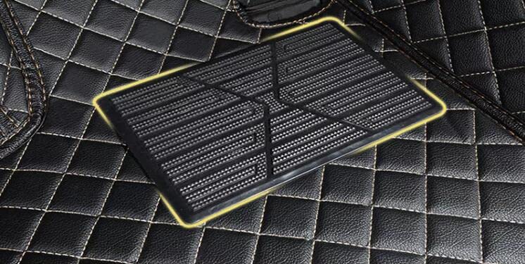 Custom All Weather Protection Leather Car Floor Mats for Cars Sedan SUV Sports Car Waterproof Floor Mat (ALL RED)