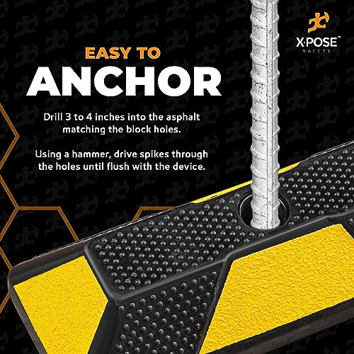 48" Heavy Duty Rubber Parking Stopper (1) Yellow Parking Stoppers / 2) 48 Inch)