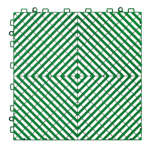 Interlocking Drainage Mat (Green / 12 x 12 inch)