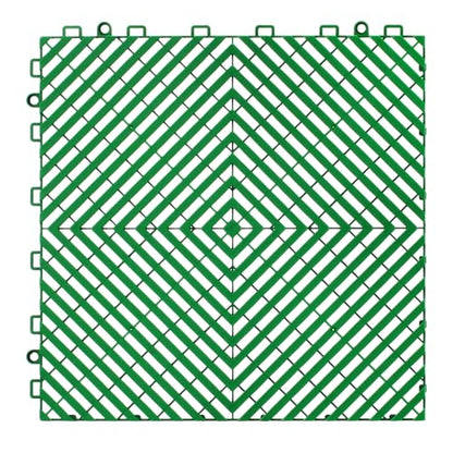 Interlocking Drainage Mat (Green / 12 x 12 inch)