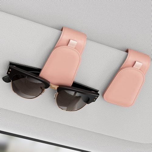 Magnetic Sunglass Holder for Car Visor (Pink)