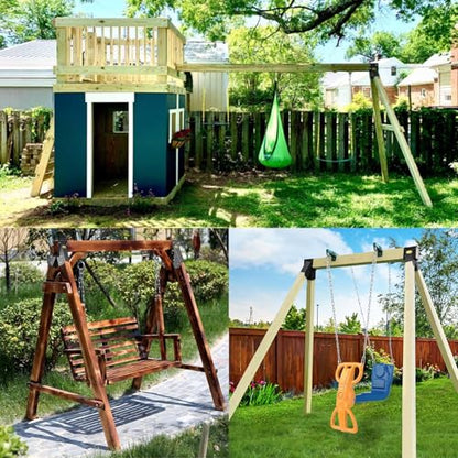 BETOOL Swing Set Brackets (End Brackets(2Pcs-Black))