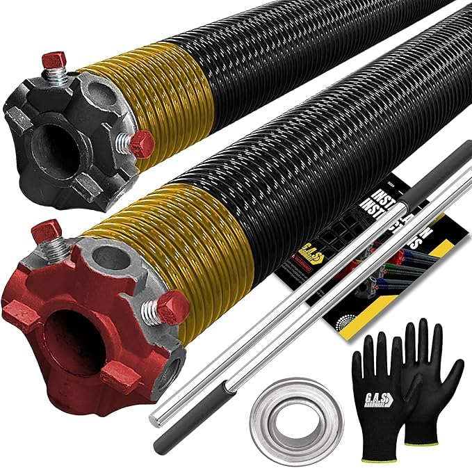 Garage Door Torsion Spring 250x1.75x38 Includes 1” Steel Bearing (250x1.75x38 / Pair)