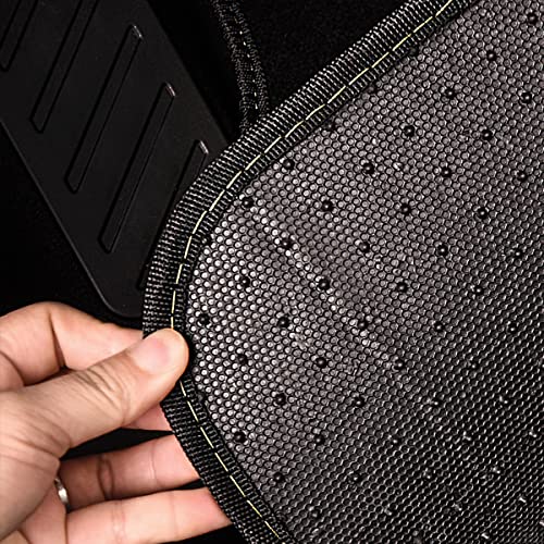 Waterproof Universal Fit Car Floor Mats (All Black)