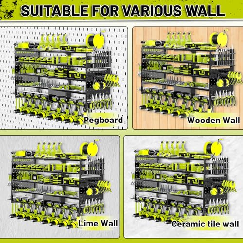 Power Tool Organizer Wall Mount (Black)