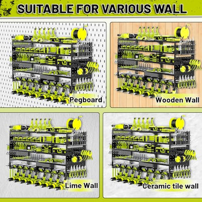 Power Tool Organizer Wall Mount (Black)