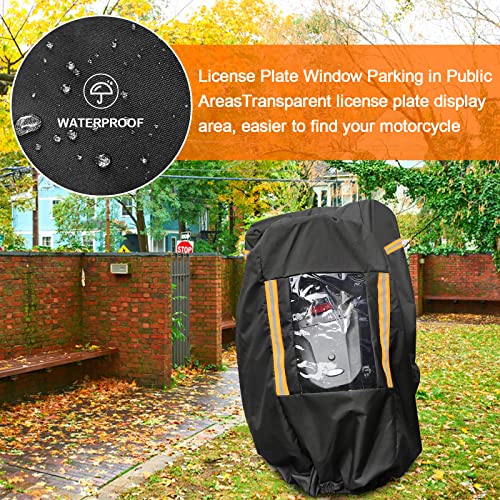 Comnova Motorcycle Cover 104 Inch (Premium - Black / 104 Inch)