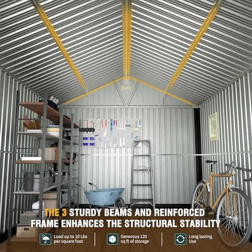 10x12 Ft Outdoor Storage Shed (10x12 FT/Base)