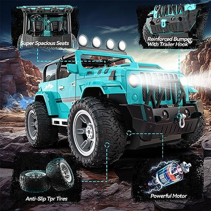 Remote Control Car with Fog Mist & Music (Blue)