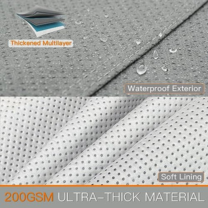 Heavy Duty Car Cover Waterproof All Weather (3L Fit Sedan-Length (178 To 185 inch))